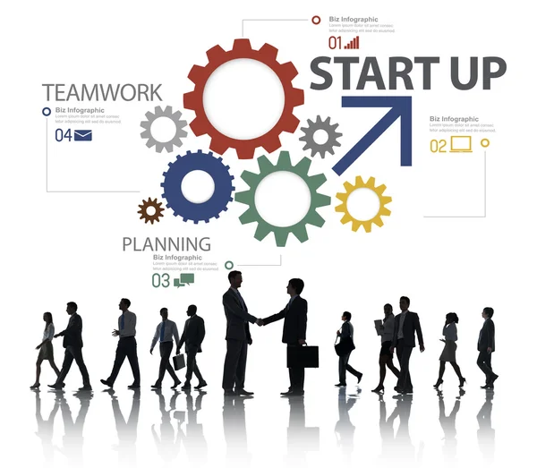 Group of business people and Strategy Teamwork Concept — Stock Photo, Image