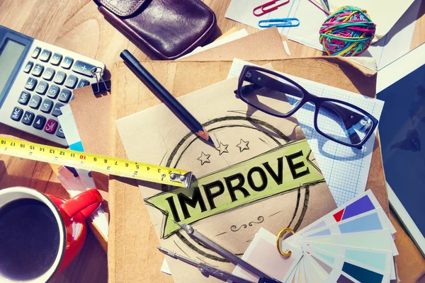 Improve Innovation Motivation Progress Reform — Stock Photo, Image