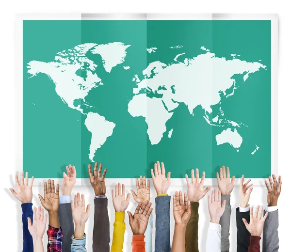 Världen Global Business kartografi globalisering International Co — Stockfoto