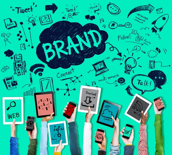 Branding Connection Idea — Stock Photo, Image