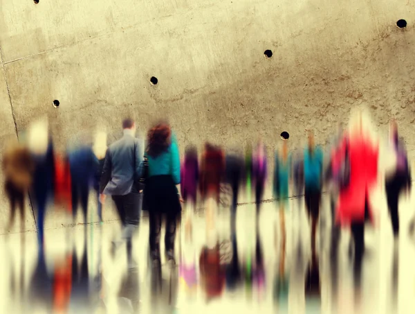 Mensen uit het bedrijfsleven op Rush Hour — Stockfoto