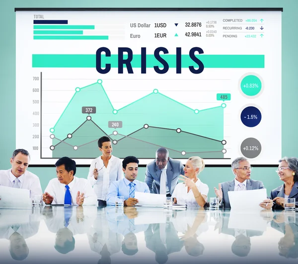 Crisis Problem Recession Concept — Stock Photo, Image