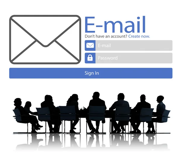 Email Concetto di messaggistica online — Foto Stock