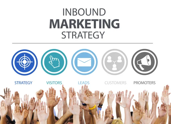 Inbound Marketing Strategy Advertisement Commercial Branding Co — Stock Photo, Image