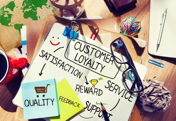 Customer Loyalty Satisfaction Support Strategy Concept — Stock Photo, Image