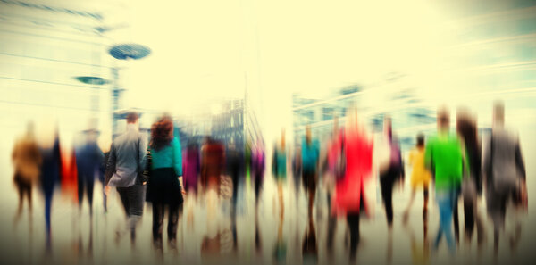 Business People at Rush Hour