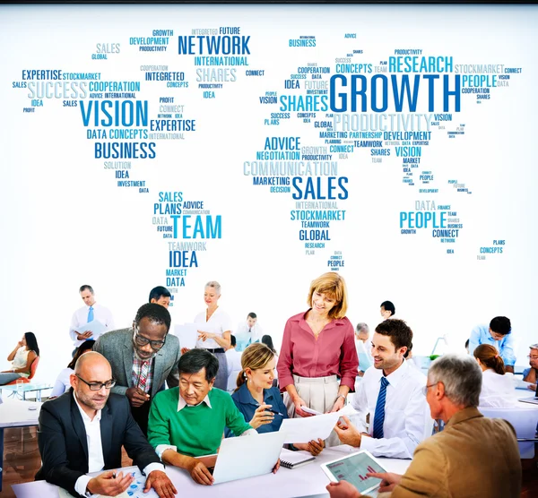Growth Sales Vision Team Concept — Stock Photo, Image