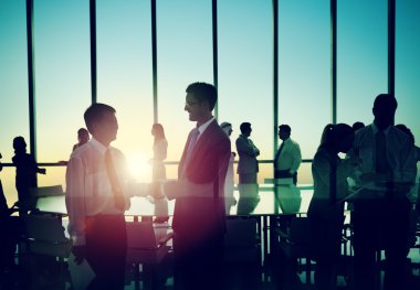 İş insanlar tartışma kavramı