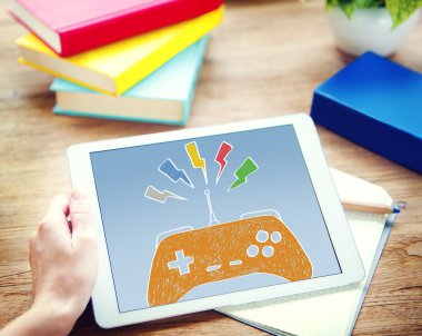 konsol bağlantı oyun wifi teknoloji joystick kavramı