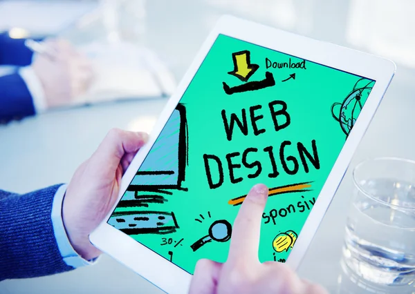 Web design web desenvolvimento ágil marca conceito — Fotografia de Stock