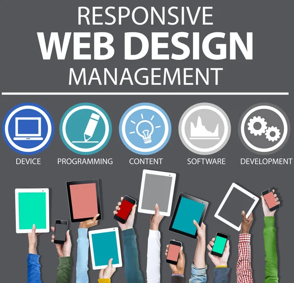 Programmazione Web Design Management — Foto Stock