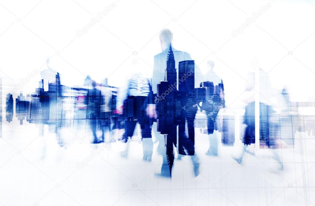 Silhouettes of Business People