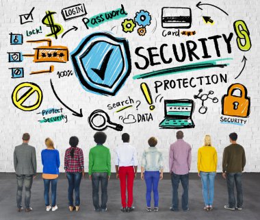 Ethnicity People Looking up Security Protection Firewall