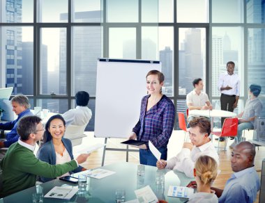 İş adamları ofis tanıtımı 