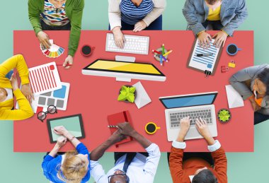 Bir konferansta emekçilerin