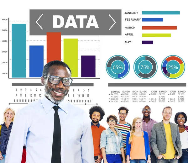 Data Analytics Chart Performance Pattern Statistics Information — Stock Photo, Image