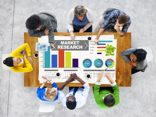 Έρευνα αγοράς επιχειρήσεων έρευνας ποσοστό στρατηγική μάρκετινγκ — Φωτογραφία Αρχείου