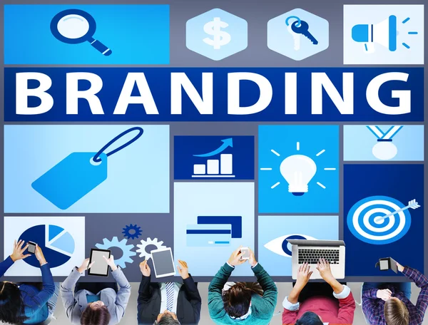 Branding concetto di Marketing — Foto Stock