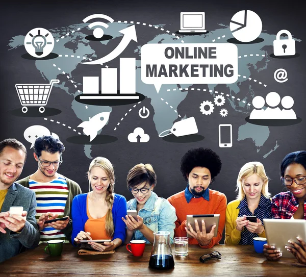 Concetto di marketing online — Foto Stock