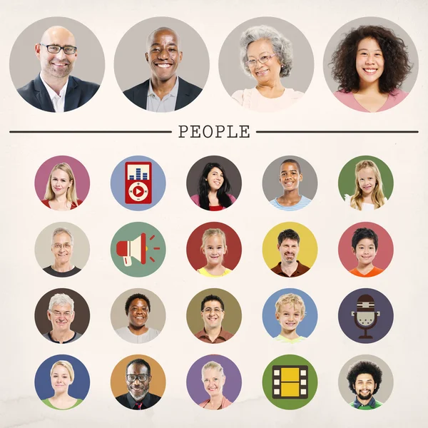 Mensen diversiteit communautair Concept — Stockfoto