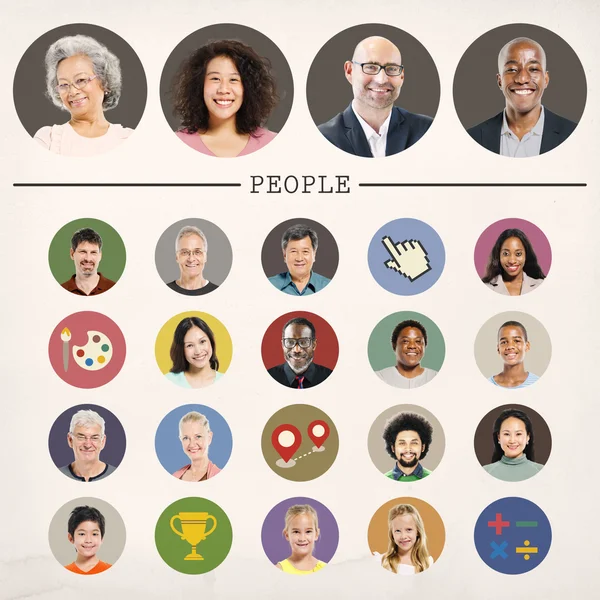 Diversidad de las personas Concepto comunitario — Foto de Stock