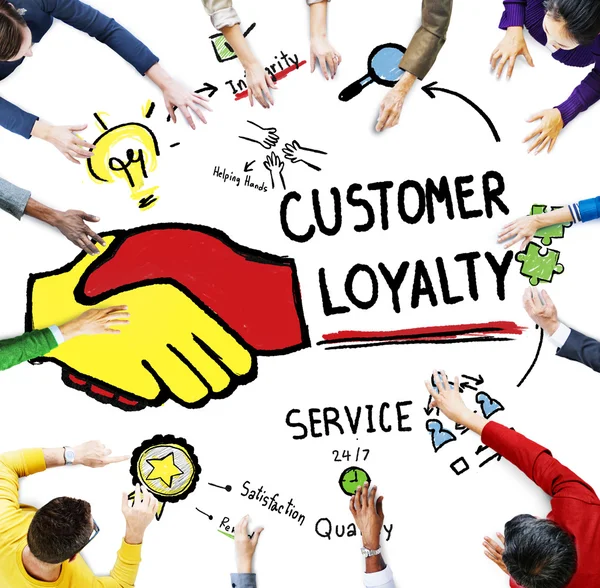 Customer Loyalty Service Support Care Trust Casual — Stock Photo, Image