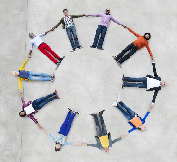 Conceito de Círculo de Solidez de Trabalho em Equipe — Fotografia de Stock