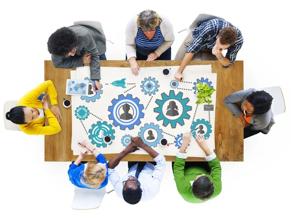 Community Business Team Partnership Collaborazione Supporto — Foto Stock