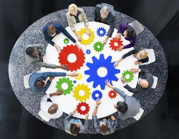 Mensen uit het bedrijfsleven ondersteunen Teamwork Concept — Stockfoto