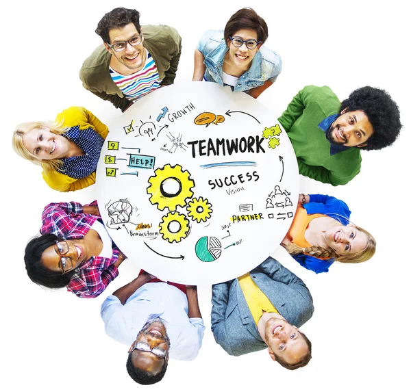 Teamwork Team koncept — Stockfoto