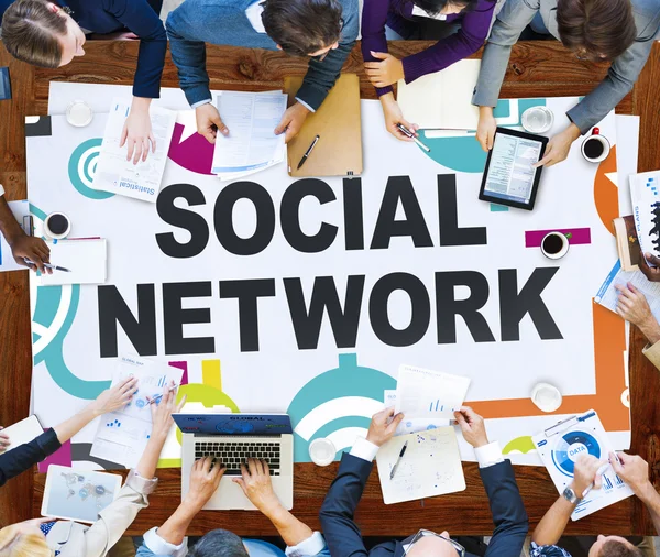 Concetto di social network — Foto Stock