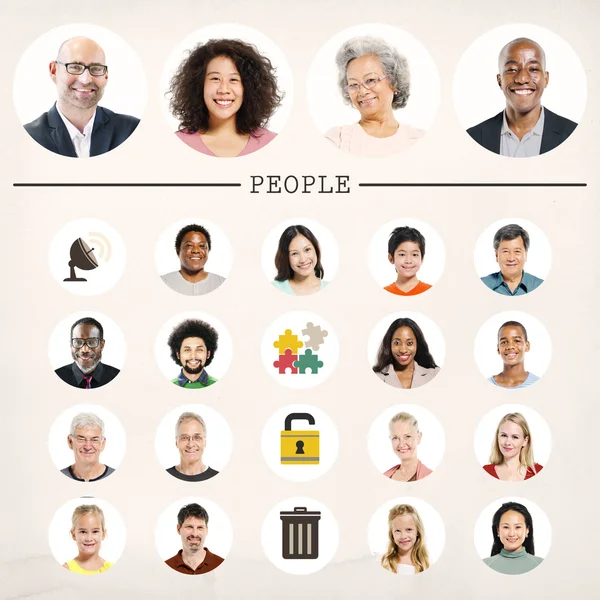 Diversité des personnes Concept communautaire — Photo