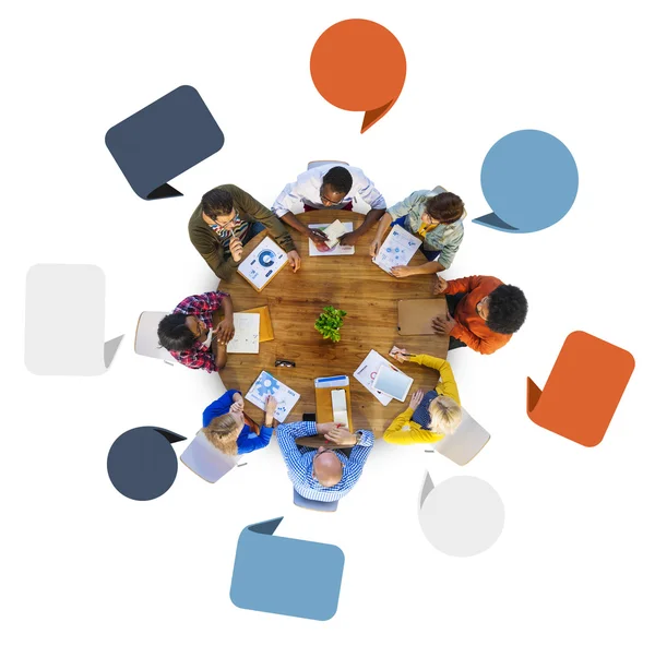 Brainstorming Discussing Teamwork Concept — Stock Photo, Image