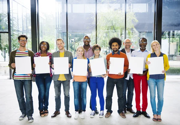 Diversidade Etnia Unidade Equipe Conceito — Fotografia de Stock