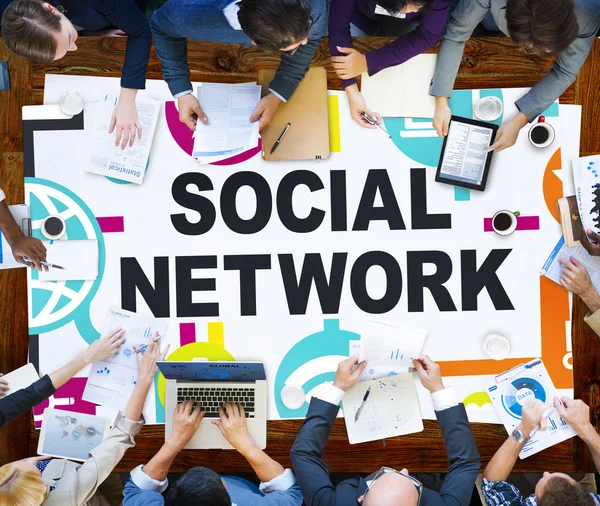 Concetto di social network — Foto Stock