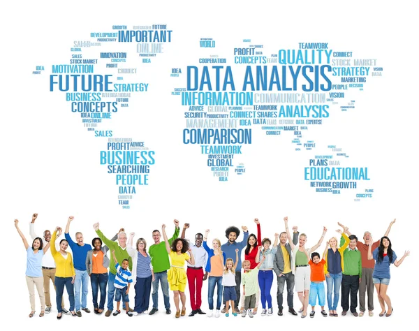 Analys av data, Analytics jämförelse koncept — Stockfoto