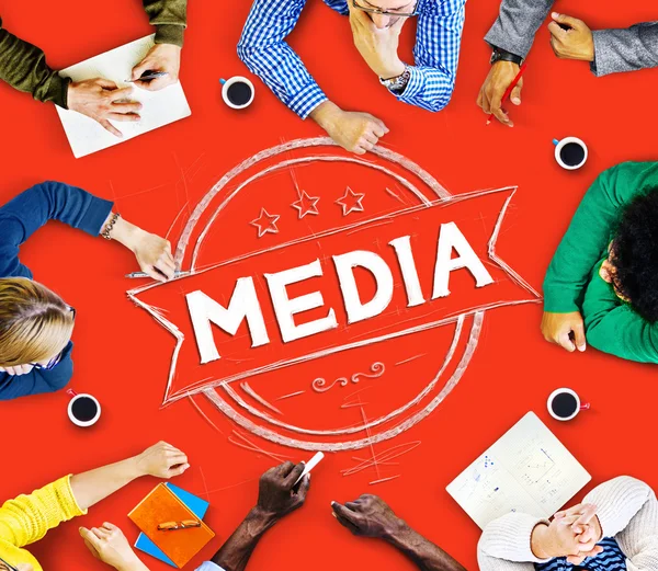 Giornalismo dei media Concetto di comunicazione — Foto Stock