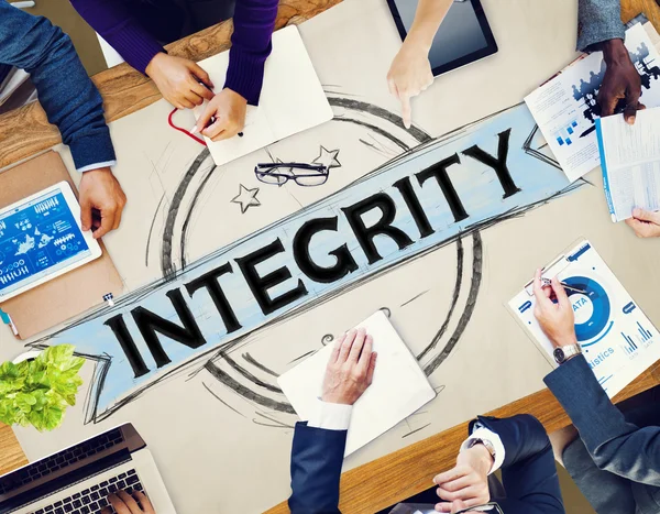 Concepto de creencia de actitud de integridad — Foto de Stock
