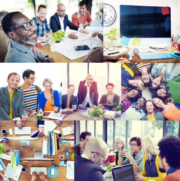 People Working Team Interaction Concept — Stock Photo, Image