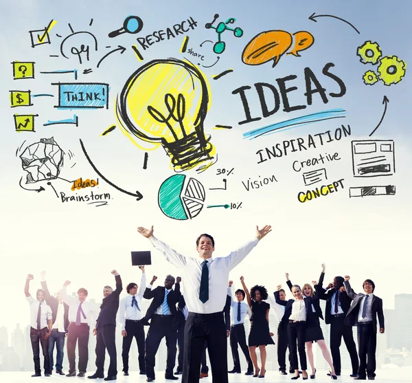 Affärsmän med fungerande idéer — Stockfoto