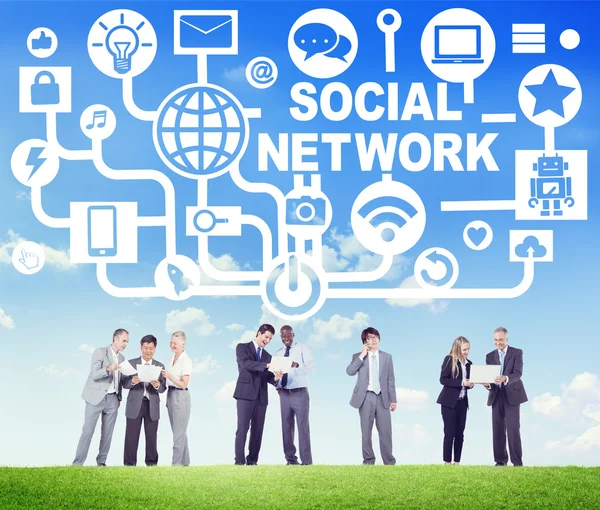 Kommunikation Social Network Konzept — Stockfoto