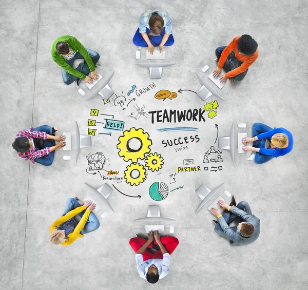 Teamwerk Team Concept — Stockfoto