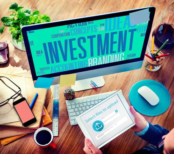 Investition finanzieller Erfolg globales Konzept — Stockfoto