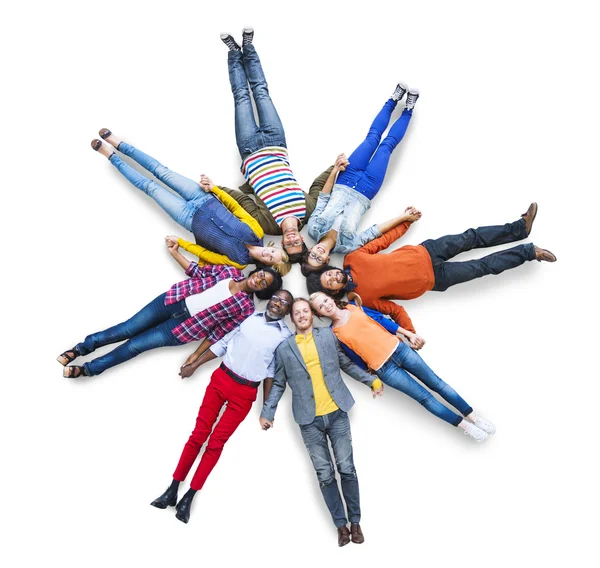 Diverse Ethnic Togetherness Variation Con — Stock Photo, Image