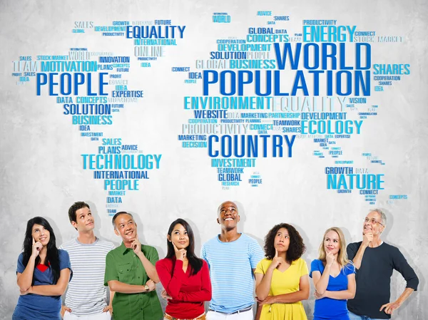 Thoughtful Diversity People — Stock Photo, Image