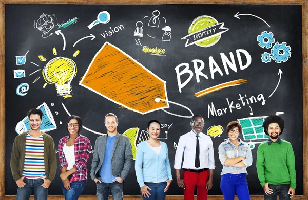 팀 마케팅 브랜드 컨셉 — 스톡 사진