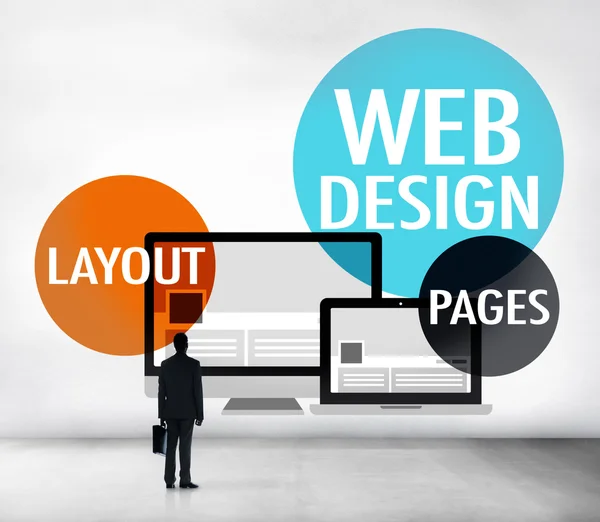 Web Content designkoncept — Stockfoto