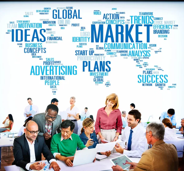 Market Plans Ideas Advertising Concept — Stock Photo, Image