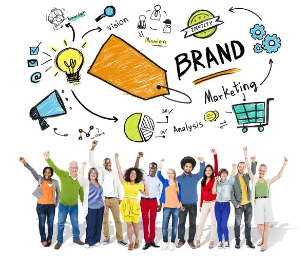 Concepto de marca de marketing — Foto de Stock