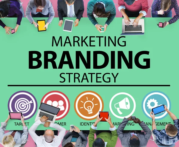 Marca Branding Concepto de Marketing — Foto de Stock